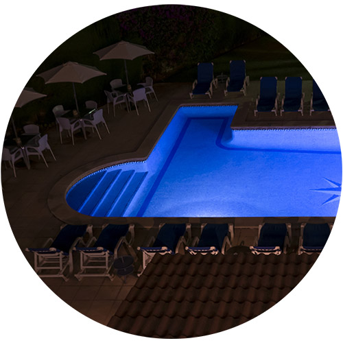 Iluminação de piscinas